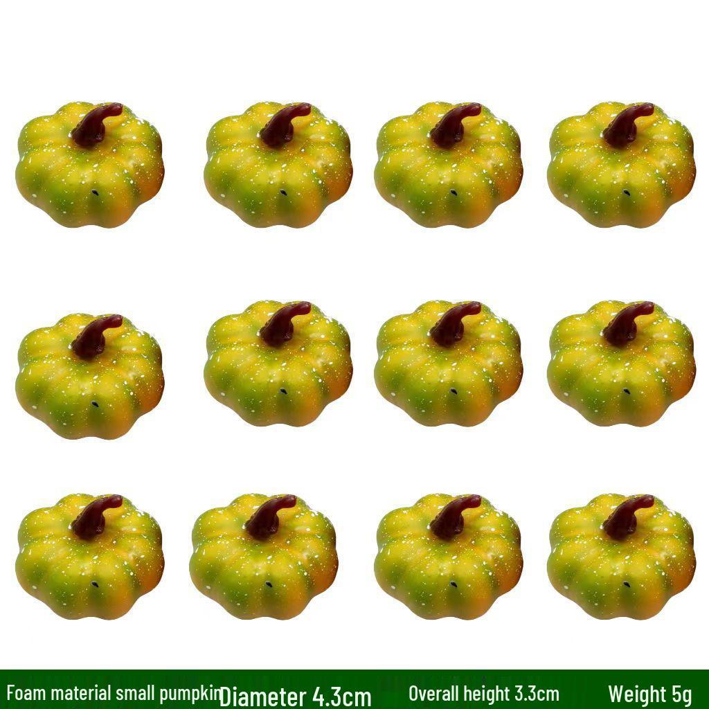 White and Yellow Pumpkin Model for Halloween and Christmas Decoration Wreaths