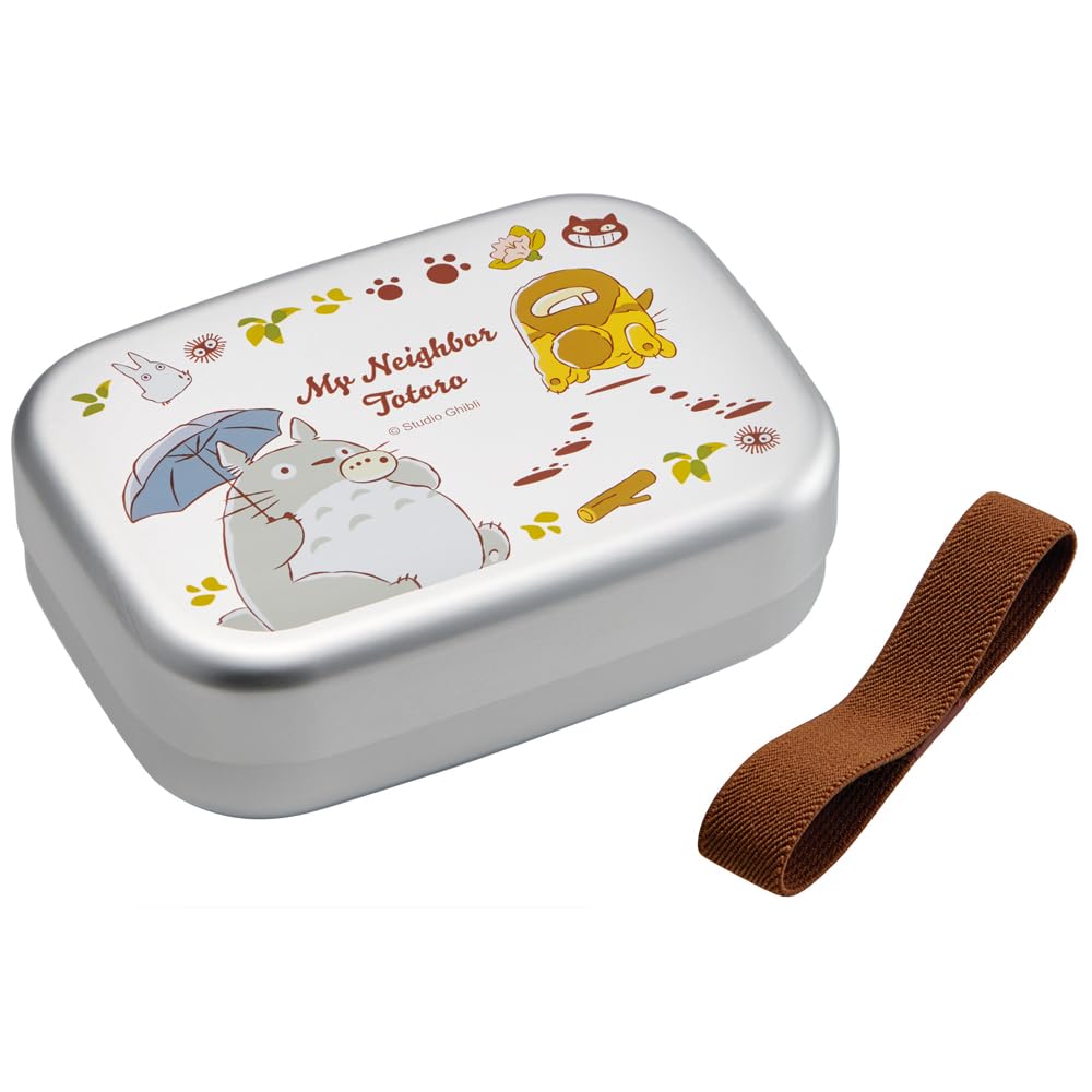 Skater Aluminum Lunch Box for Warmer with Lunch Made in Ghibli Totoro Catbus Children, 370ml, Compatible, Belt, Japan, ALB5NV-A