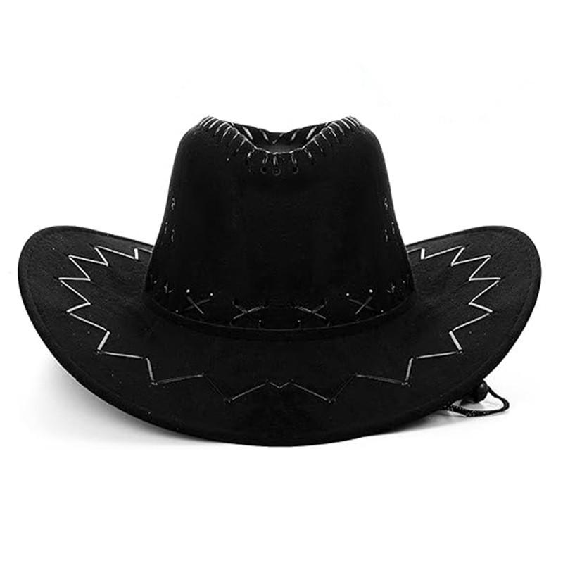 Fabric Cowboy Hat With Sun Shield For Cosplay And Holiday Celebrations