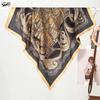 Versatile Retro Roman-Style Silk Scarf: Women's Neck and Hair Accessory