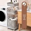 Plastic Multi-Layer Laundry Hamper & Storage Rack