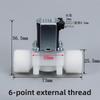 Plastic Normally Closed Solenoid Valve DC/AC Inlet Valve 4/6 External Thread Hose 2/clean Water Control Valve