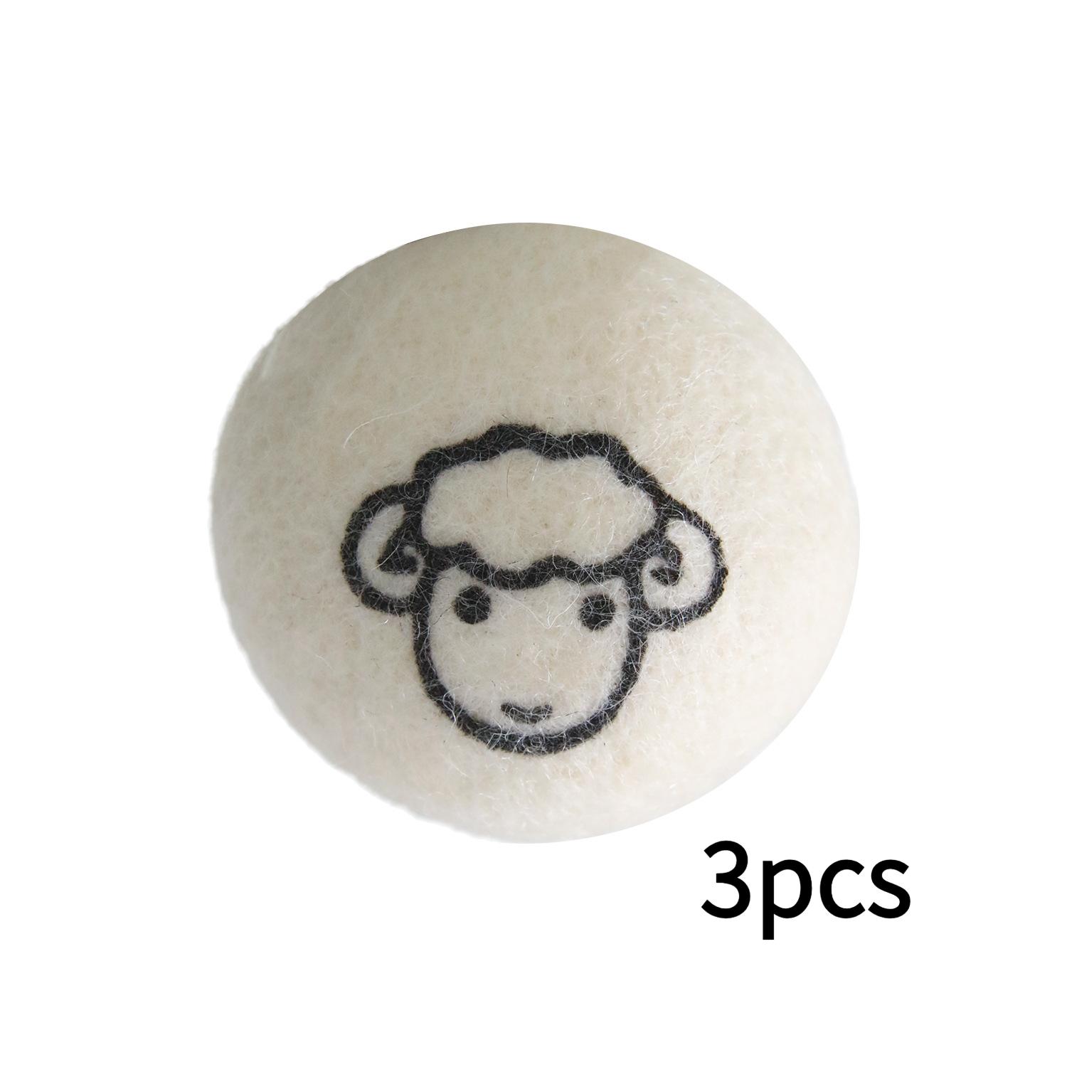 

Kitten Toy Solid Wool Ball 5cm Cat Durable Chew-Resistant Plush Ball Kitten Self-Entertainment Toy Teasing Cat Ball бежевый