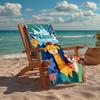 Custom Name Ultra-Soft Beach Towel with Animals Theme,Ideal for Pool - Camping, Diving - Perfect Travel Essential, Vibrant Beach Towel.