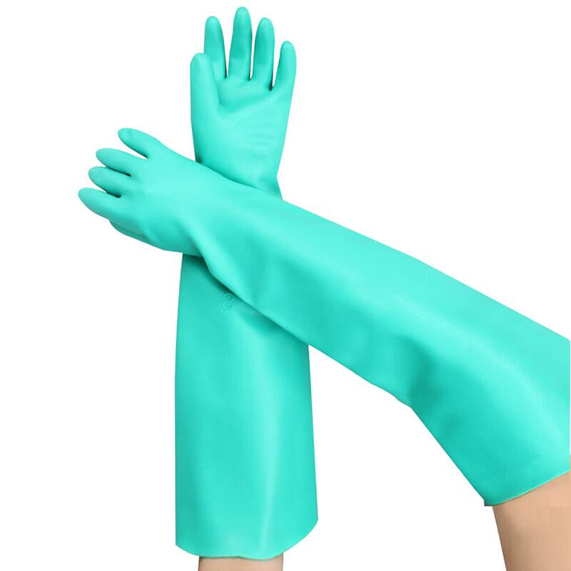 CNMF Green Nitrile Chemical Protection Gloves
