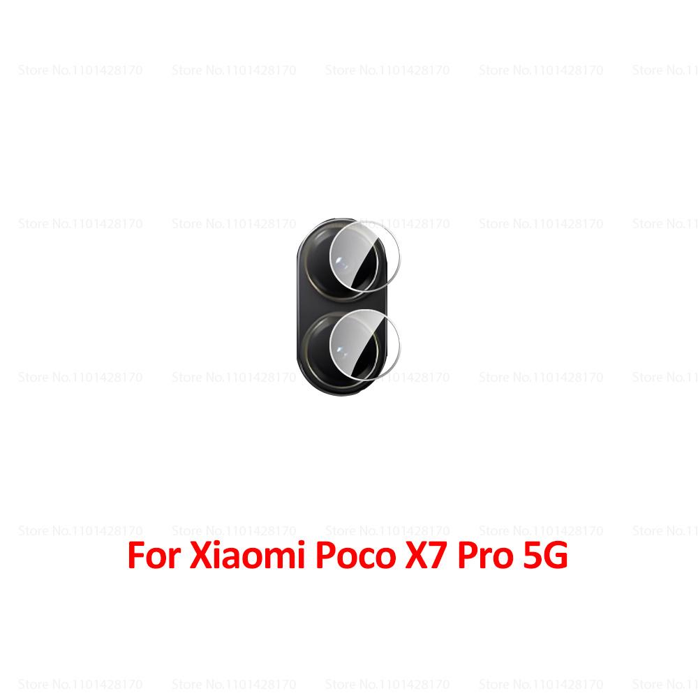3 Set Soft Glass Camera Protector for Poco M6 M8 X8 Pro Max X6 F6 X7 F7 Pro F8 F9 Ultra 5G M7 4G PocoX7 X7Pro F9Pro HD Lens Film 4