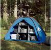 VidaXL 9-compartment Folding Storage Tent 125x50x68 Cm Blue