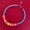 Stackable Necklace Bracelet Set Layered Fruits Bracelet Fashion Beaded Clavicle Chain  Women