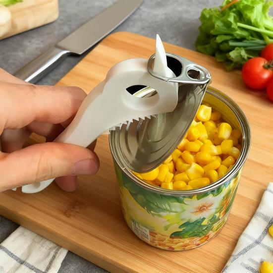 Abridor de Latas Seguro para las Manos Impreso en 3D Herramienta de Agarre Fácil para Apertura Sin Esfuerzo Previene Cortes PLA Gadget de Cocina Moderno