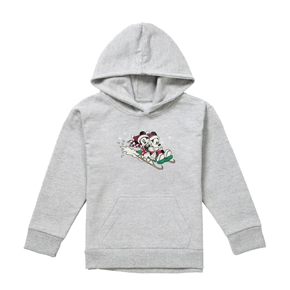 Disney Childrens/Kids Sledding For Christmas Mickey Mouse & Minnie Mouse Heather Hoodie