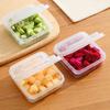 1Pc Butter Cheese Storage Box Portable Refrigerator Fruit Vegetable Fresh-Keeping Organizer Box Transparent Cheese Container
