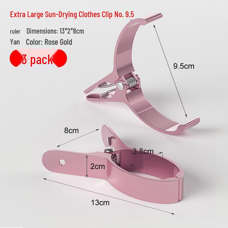 Large Aluminum Windproof Quilt Drying Clips