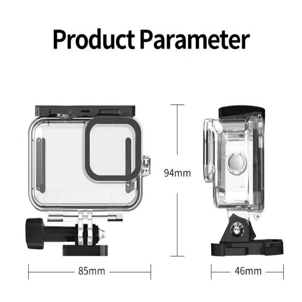 45M Waterproof Housing Case for GoPro Hero 12/11/10/9 Black Protective Underwater Dive Housing Shell with Bracket Accessories