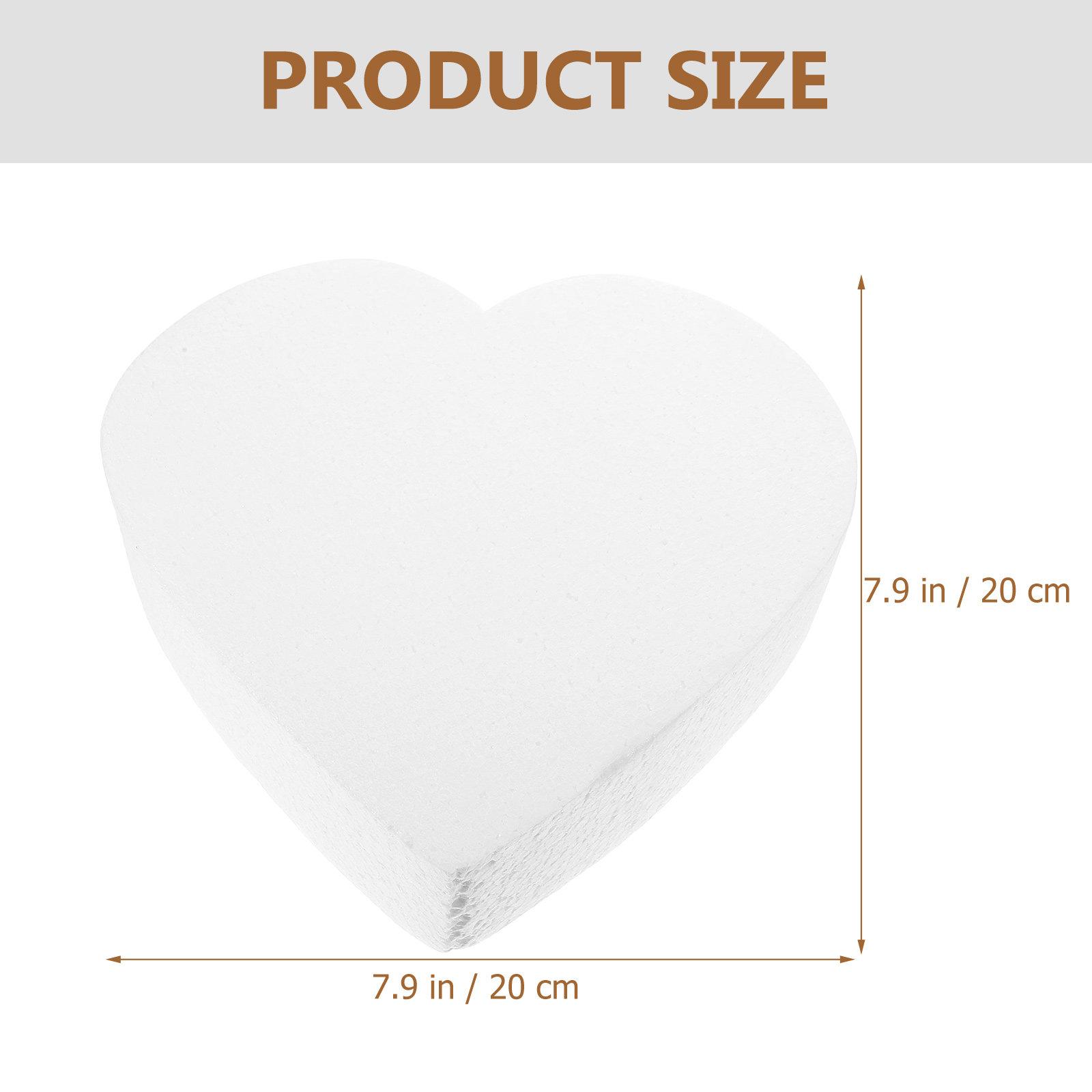 

2Pcs Foam Cake Dummy Heart Shape DIY Practice Fake Cake Decorating Wedding Birthday Party Supplies Reusable Party Supplies