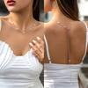 IngeSight.Z Simple Oval Imitation Pearl Chain Tassel Back Body Chain Women Wedding Boho Beads Pendant Necklace 2026 Summer