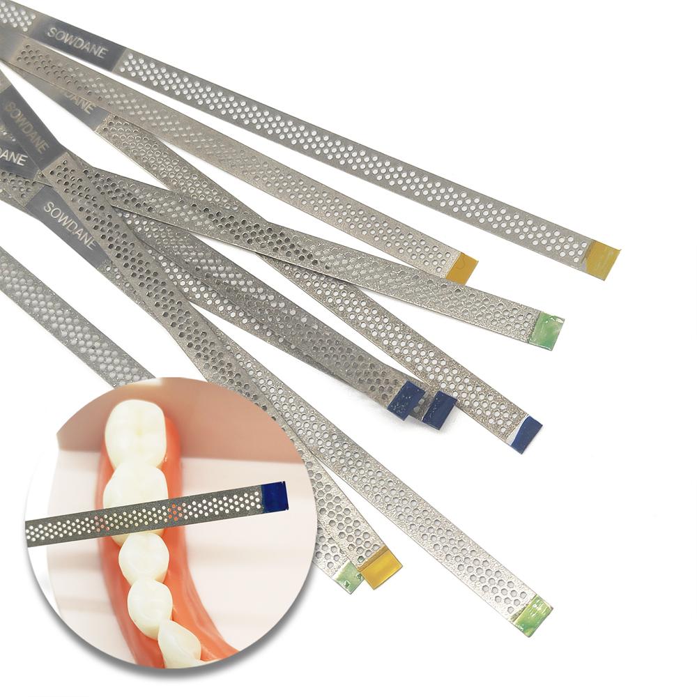 5 Stück oder 10 Stück Dental 4 mm Metallpolierstift mit Loch Polierstreifen mit Doppelseiten aus Diamantschleiffläche Zahnaufhellungsmaterialien