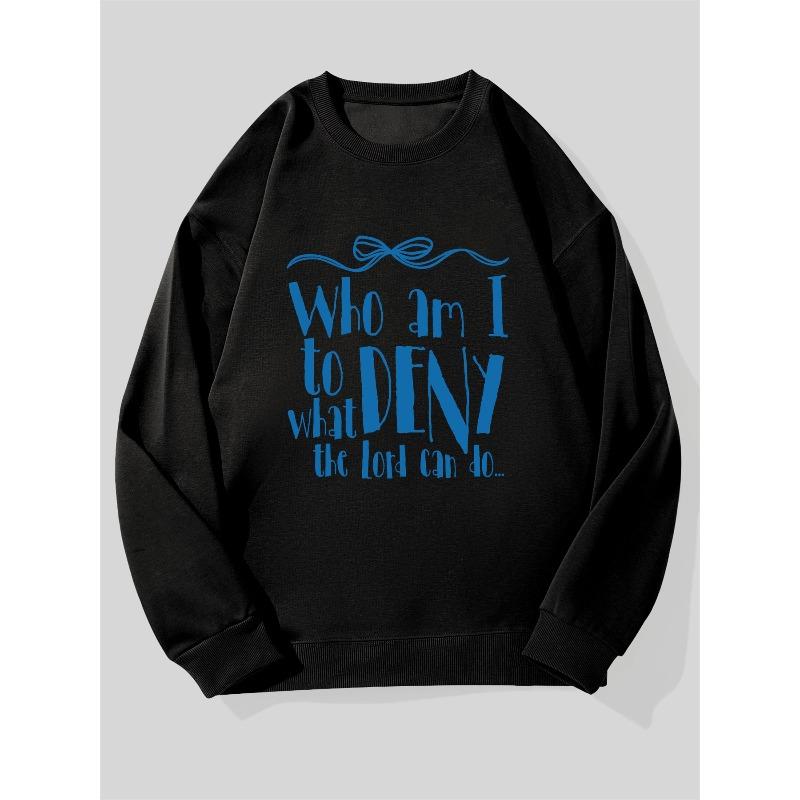 Men's Letter Print Design, Casual Round-Neck Sweatshirt for Man,Trendy Long Sleeve Top, Smooth Soft Breathable, Suitable for Home and Outdoor