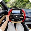 Ultratenký pot pohlcující PU kožený potah volantu - Protiskluzový, Celoroční použití, Ochrana proti potu, Stylový interiér, Hladká textura, Protiskluzový úchop