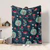 1pc Forest Creatures Lightweight Flannel Blanket, Comfortable and Warm Blanket, for Office and Camping Sofa Bed, Livingroom127