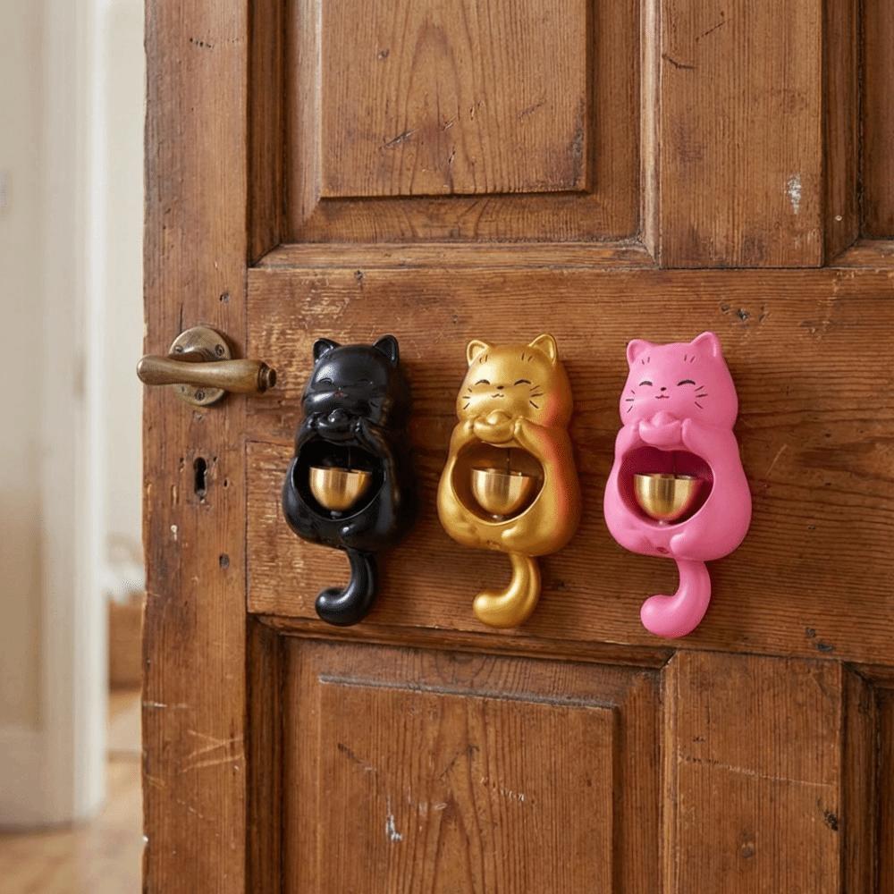 Good Luck Shopkeepers Windbell Lucky Cat Animal Shaped Wind Chime Magnetic Doorbell  Living Room