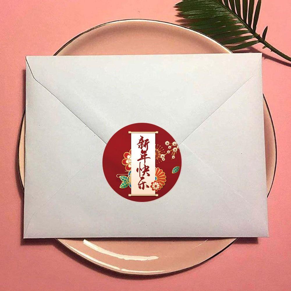 1inch/2.5cm Chinese Fu Blessing Sticker Good Luck Adhesive Label Sticker  Envelop