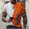 Funny Bee Graphics T Shirts Summer Fashion Short Sleeve Men Women 3D Honey Printed