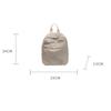 Fashion Solid Color Lightweight Backpack Soft Large Capacity Shoulder Bag Nylon Travel Backpack