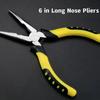 Universal Wire Citter Diagonal Fliers Crimping Folding Needle Nose Folders Multifunonal Hardware Hand Tools Sharp Wire Pliers with Large Openings