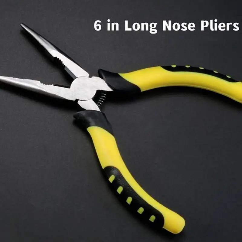 Universal Wire Citter Diagonal Fliers Crimping Folding Needle Nose Folders Multifunonal Hardware Hand Tools Sharp Wire Pliers with Large Openings