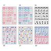 Nail Sticker Self Adhesive Waterproof Eye-catching Love Heart Print Fingernail Sticker DIY Nail Art Gadget Birthday Gift