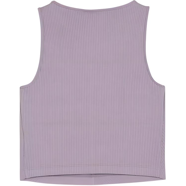 Puma Classics Round Neck Pullover Solid Color Small Logo Comfortable Breathable Short Sleeveless Vest Women tops Light-Plum 626625-30