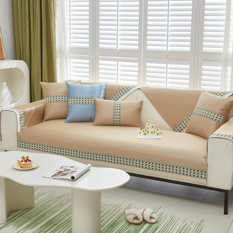 

Летняя подушка для дивана, летний коврик для сна, зеленые нескользящие подушки для сиденья, кожаный чехол, тканевый чехол на спинку, полотенце 70*70cm