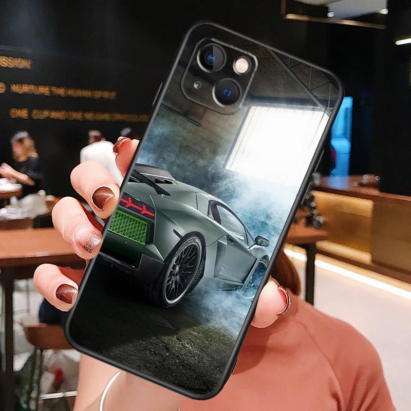 Sport Cars Male Men Phone Case For iPhone 16 Pro Max 15 14 12 11 13 Pro Max Plus 12 13 Mini XR 16e Funda Silione Cover