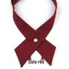 Cravată papion cruce de culoare solidă mată stil uniformă JK pentru femei