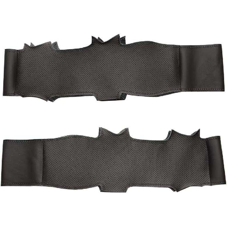 

Loncky Black Genuine Leather Suede Steering Wheel Cover Black for Ford Escape 2013 2014 2015 2016 / Ford Focus 2012 2013 2014 / Ford C-Max 2013 2014 Microfiber Leather,Black