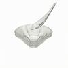 lobedRim Glass Serving Bowl Transparent for Buffet