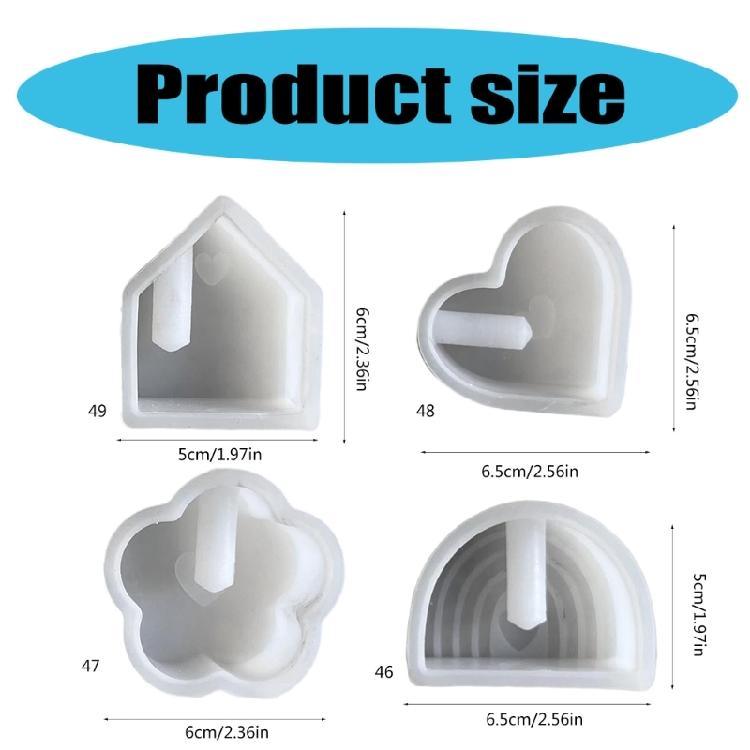 Elegant Rainbow Shaped Sturdy Silicone Flower Pots Mould Tool Must Have Accessory for Home Use Resin Art Enthusiasts