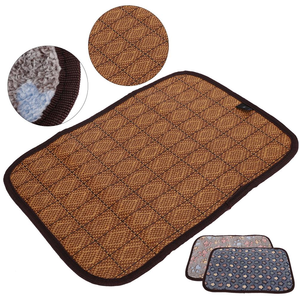 Summer Dog Mat DoubleSided Pet Cooling Cushion Soft Breathable Cat Sleeping Bed