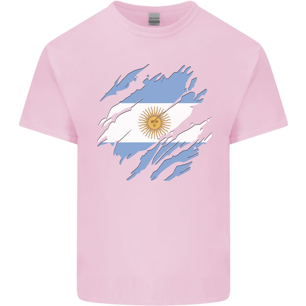 Torn Argentina Flag Argentinian Day Football Unisexs Light Cotton Tshirt
