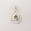 Green Amethyst Gemstone 925 Sterling Silver Jewelry Pretty Pendant 1.40" For Birthday Gift PP-19-47