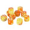 Premium Quality Round Dot D6 Dice Set for Table Board Gaming - 12mm Mixed Color, Pack of 10