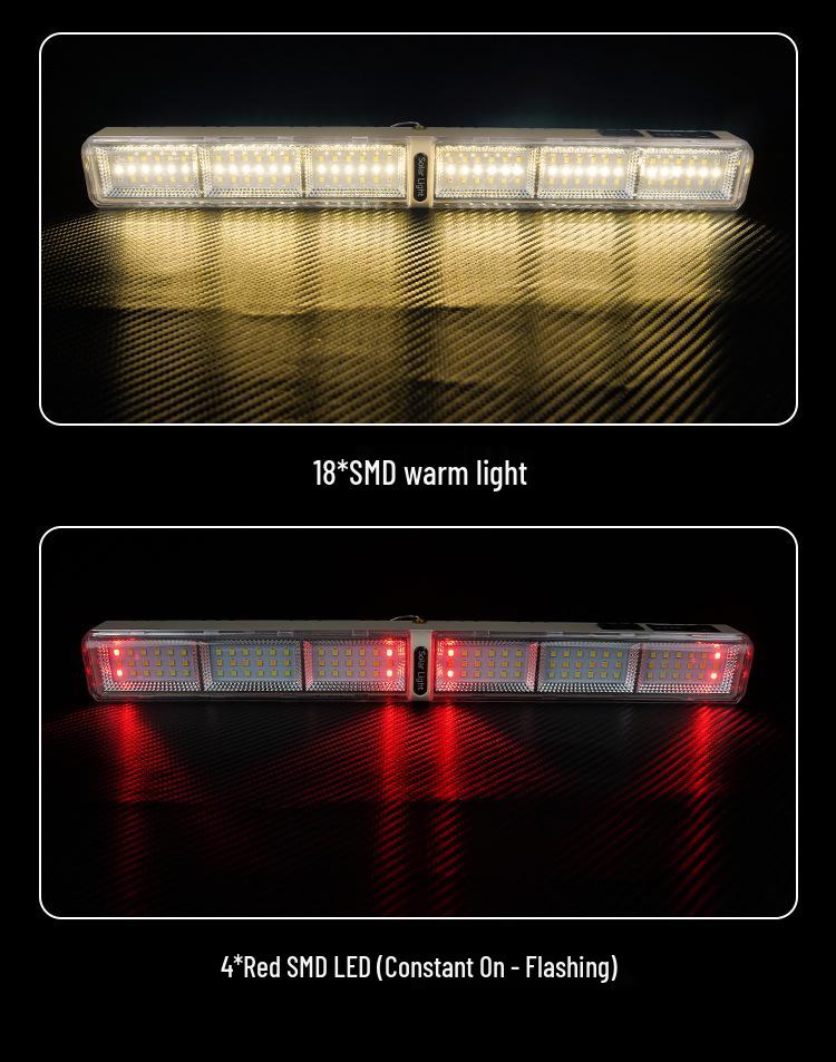 Rechargeable LED Camping and Emergency Light with Long Battery Life - Portable and Convenient for Outdoor Use