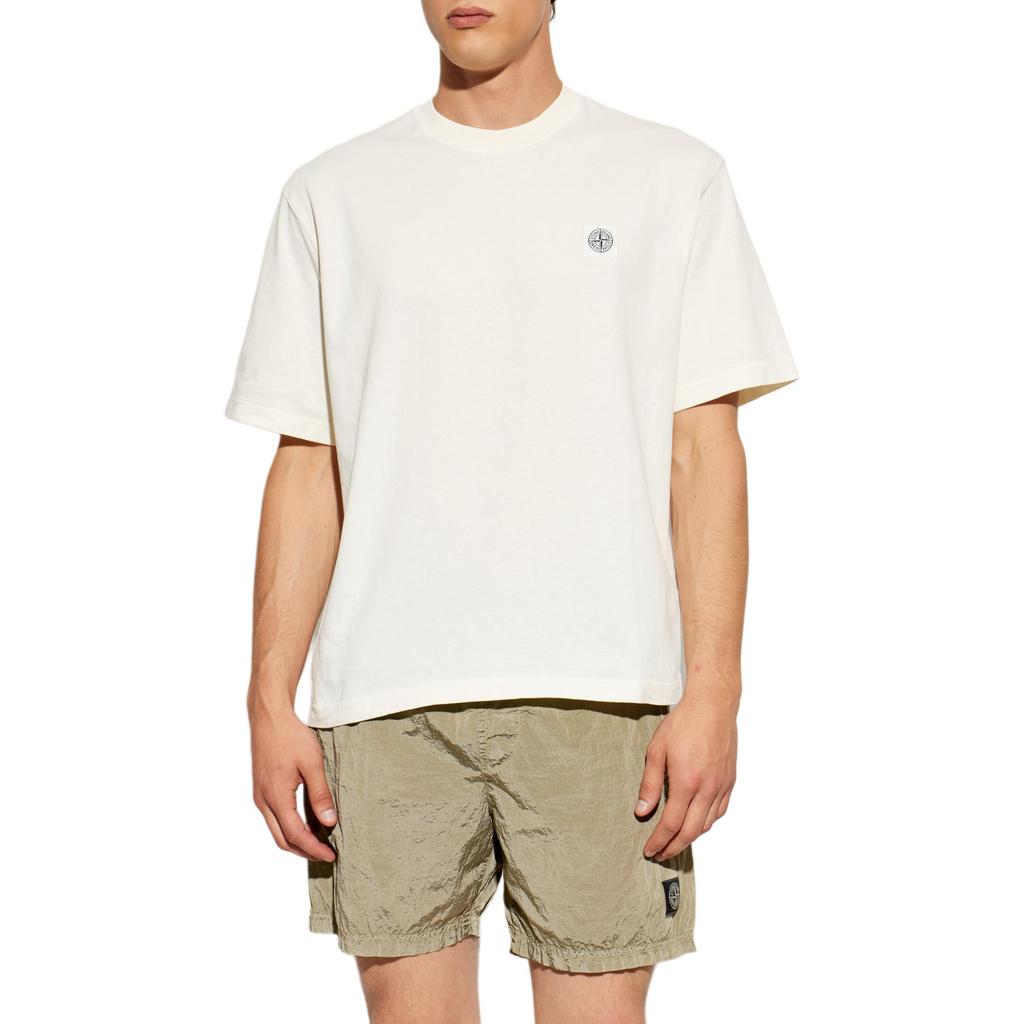 Stone Island Solid Color Crew Neck Short Sleeve T-Shirt Men tops L2S152100030S0500-V0093