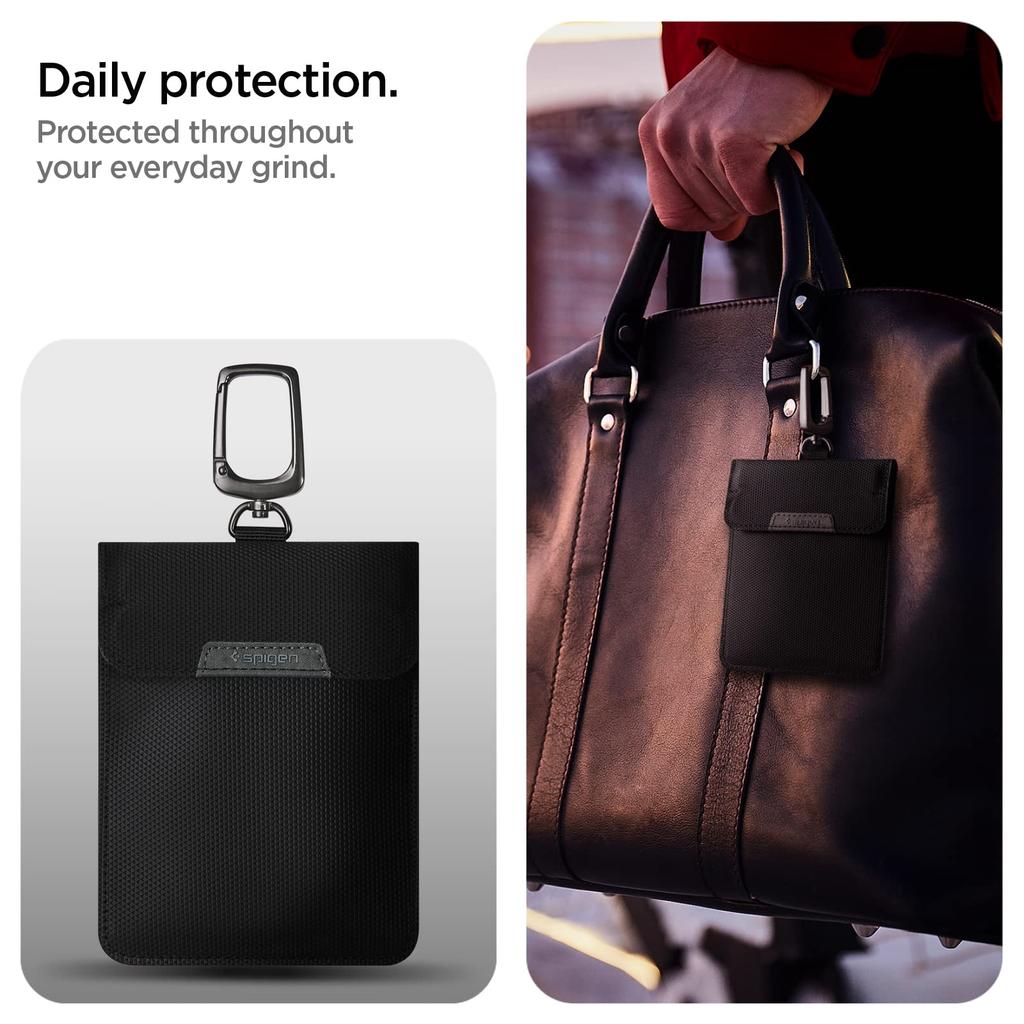 Spigen Smart Key Classden AFA03754 Case, Anti-Skimming Pouch, (Black)
