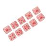 20pcs Dice Set 6 Sided Transparent Dices Rounded Corner Dice for Board Games and Teaching Math