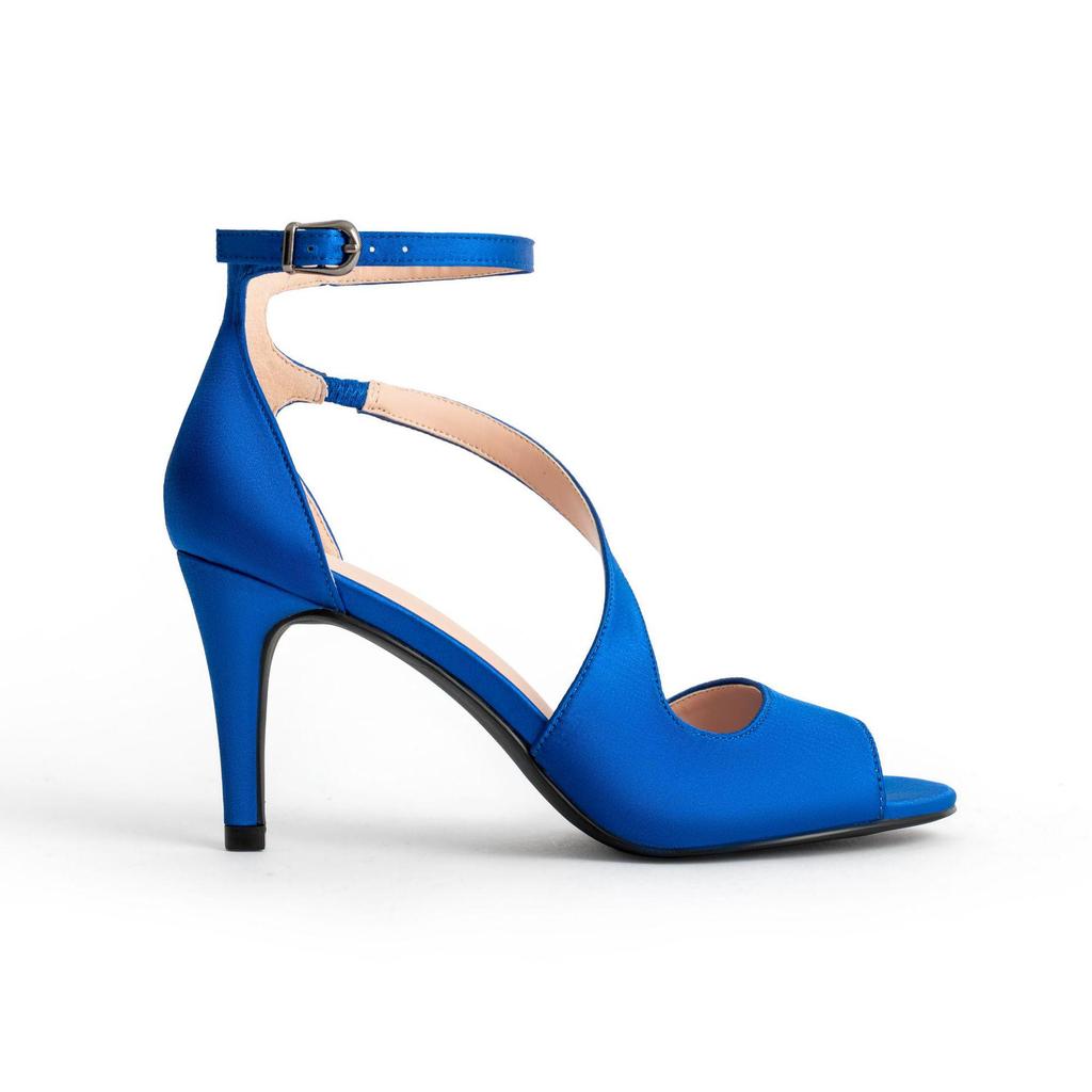 In-Stock Women's Summer Peep-Toe Strappy Stiletto Sandals - Black, Plus Size, Waterproof Platform