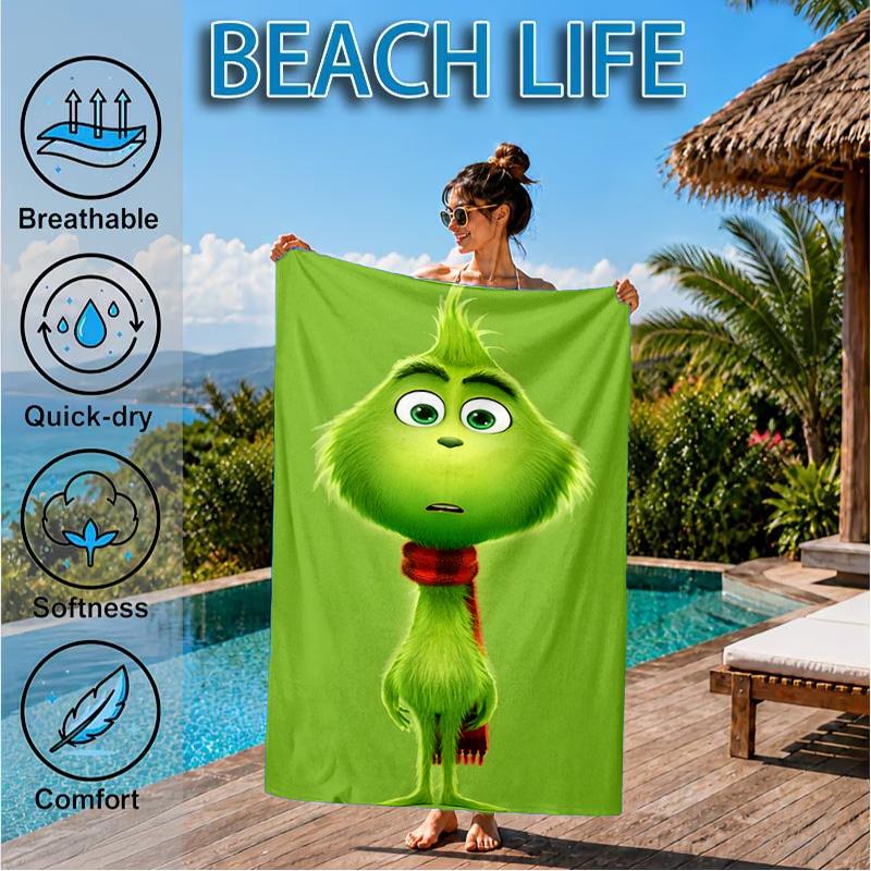 Christmas Collage Beach Towel, Microfiber Beach Towel, Perfect For Pool, Beach, Travel, Home Decor Beach Party Fan Gifts