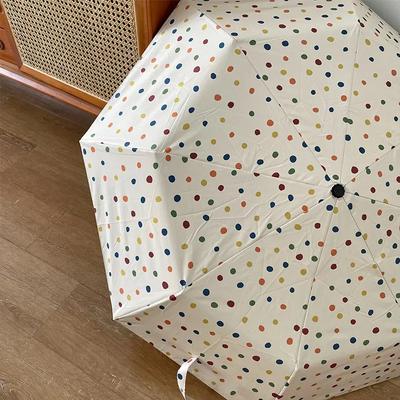 Fashion Ocean Ball Colored Wave Point Sunscreen Weather Umbrella Sunshade Umbrella Black Rubber Umbrella Folding Sun Umbrellas
