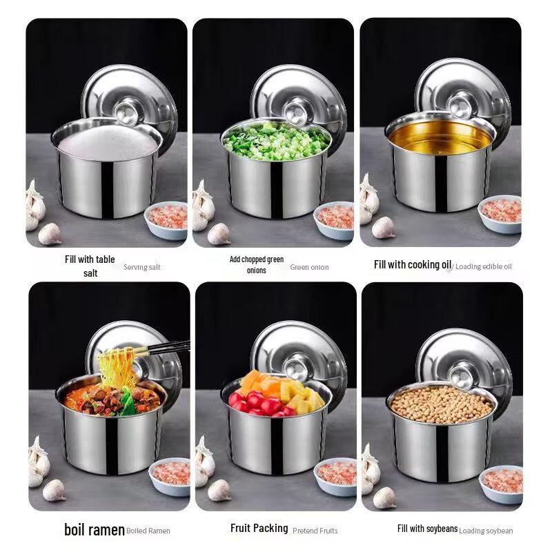 ZISIZ 201 Stainless Steel Deep Multipurpose Mixing Bowl with Lid