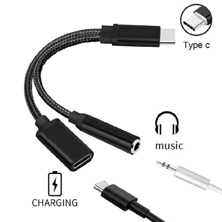 Efficient Practical 3.5mm Type-C to Digital Audio Adapter Cable  Aluminum Alloy